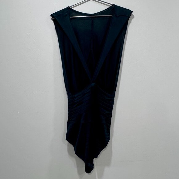 ALAIA - BOTTLE GREEN KNIT BODYSUIT - SIZE XS - Picture 4 of 4